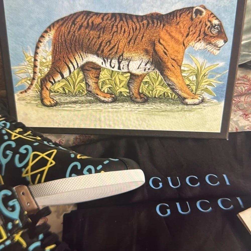 Gucci Apollo GG Limited Edition Hi Top Sneakers Men's 9 Women's 10